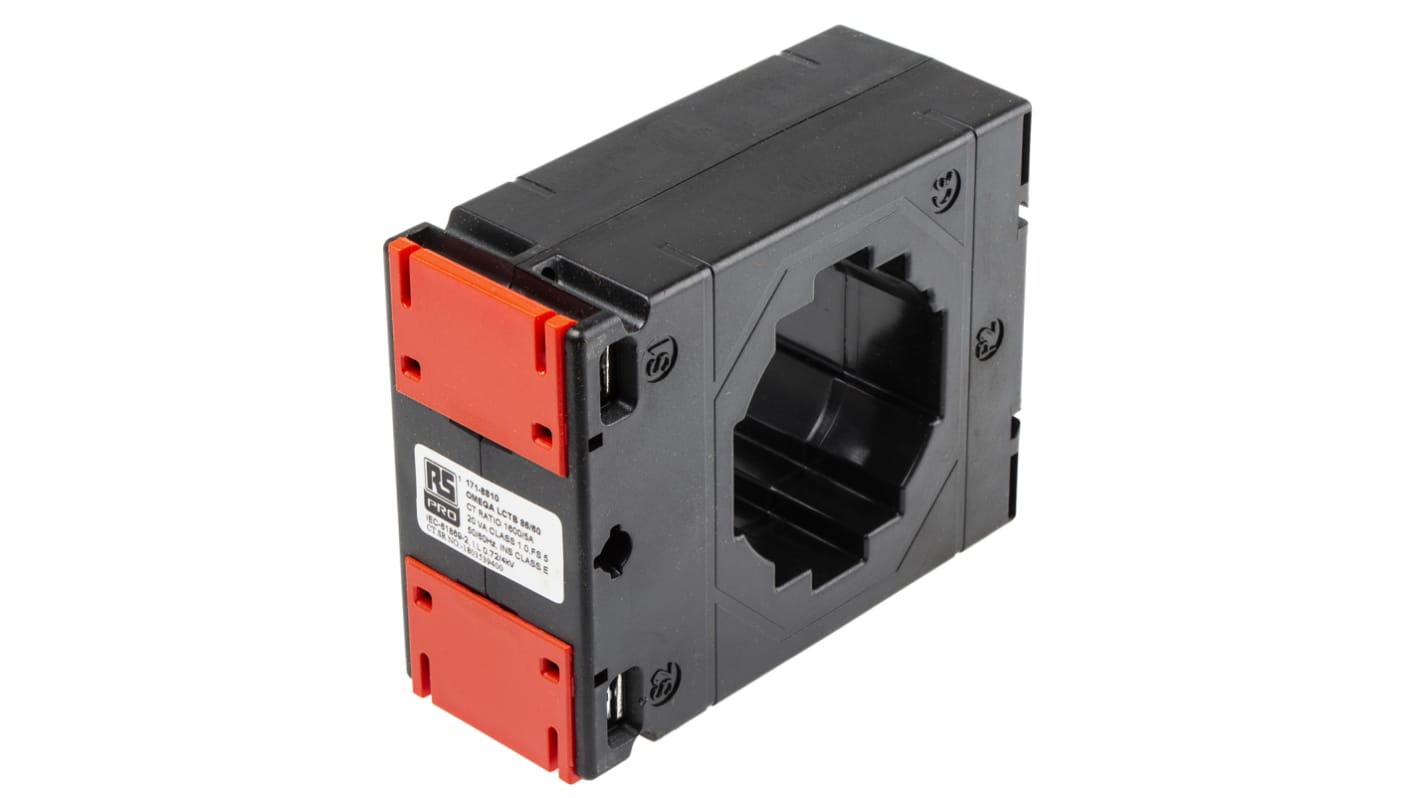 RS PRO Base Mounted Current Transformer, 1500A Input, 1500:5, 5 A Output, 61 x 51mm Bore