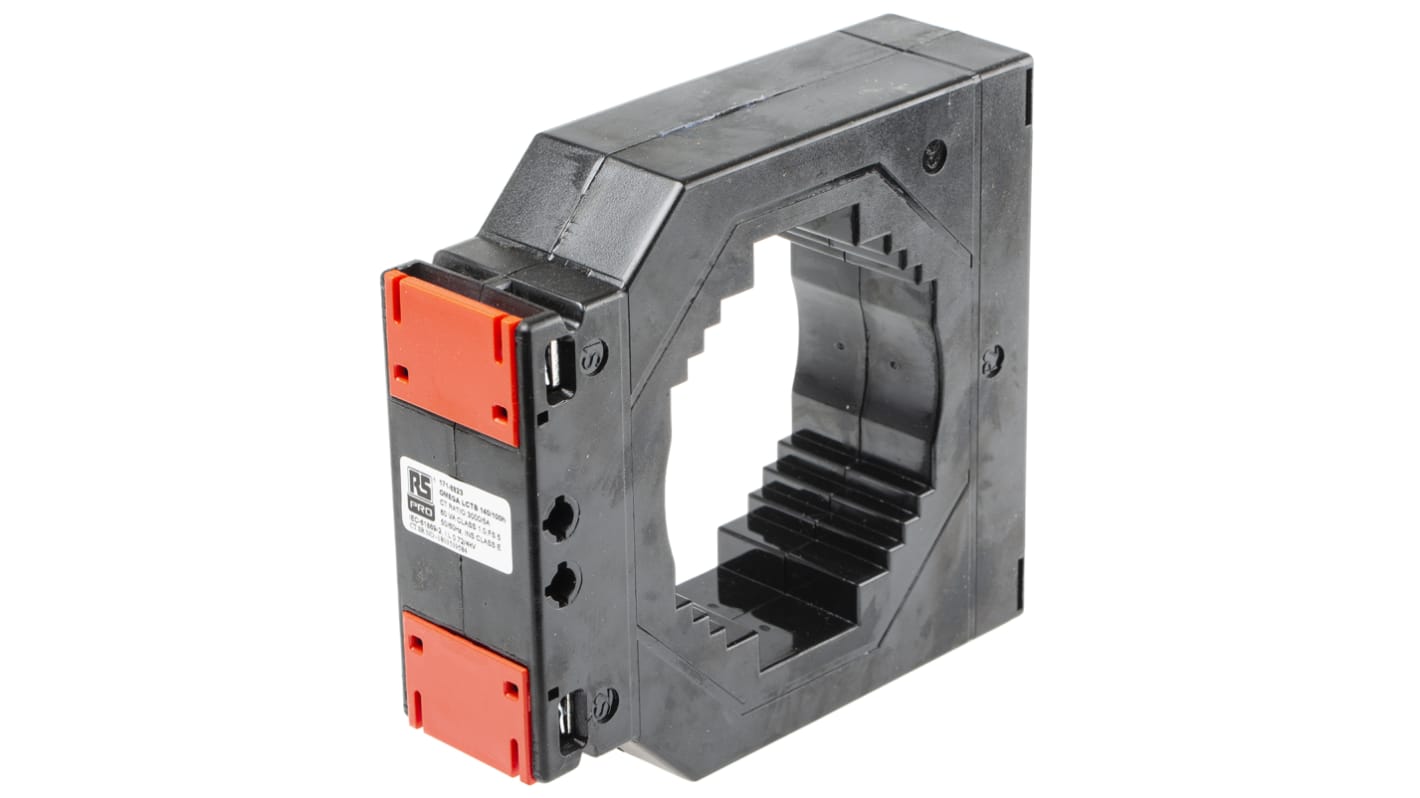 Przekładnik prądowy prąd wej 3000A RS PRO prad wyj 5 A otwór 100 x 30mm do montażu w podstawie