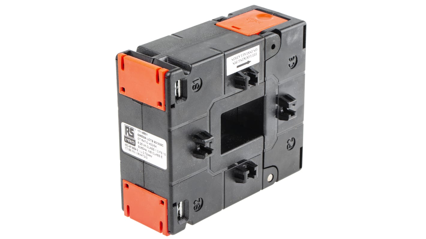 RS PRO Base Mounted Current Transformer, 400A Input, 400:5, 5 A Output, 33 x 23mm Bore