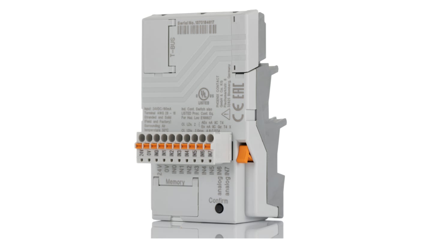 Phoenix Contact PLC-V8C/PT-24DC/BM2 Series Controller, 24 V dc