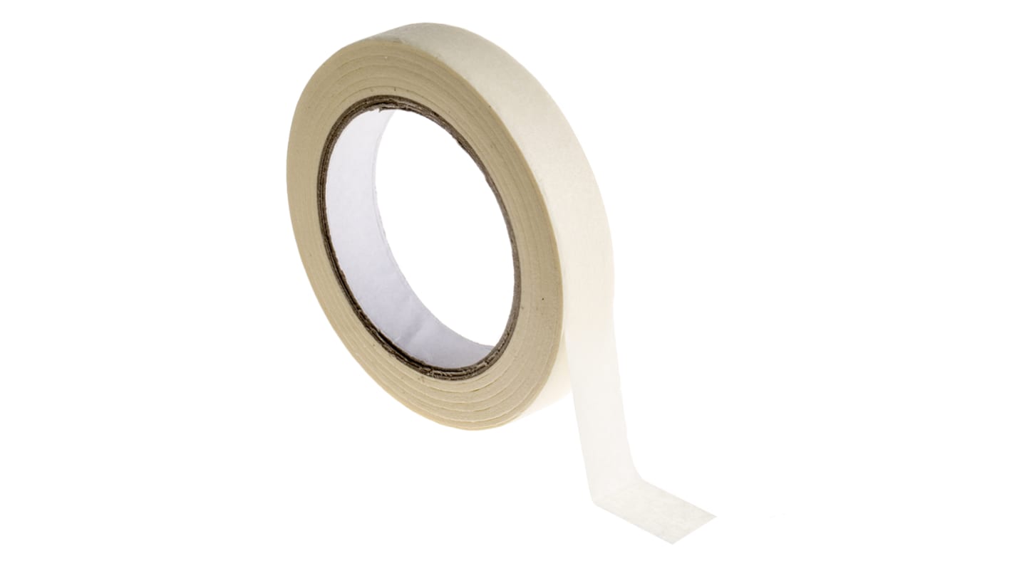 RS PRO White Masking Tape 19mm x 50m