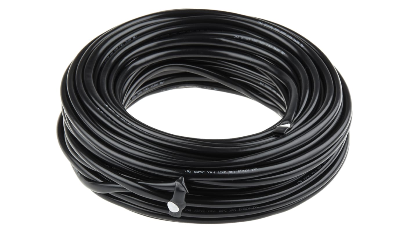 RS PRO Expandable PVC Black Cable Sleeve, 11mm Diameter, 30m Length