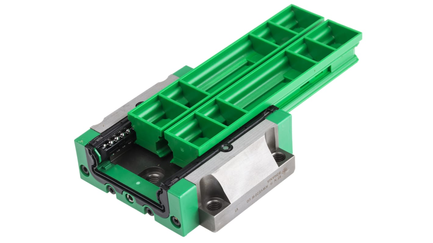 INA 15mm轨宽直线导轨滑块, 61.2mm长 x 47mm宽, 动态7200N, 静态14500N