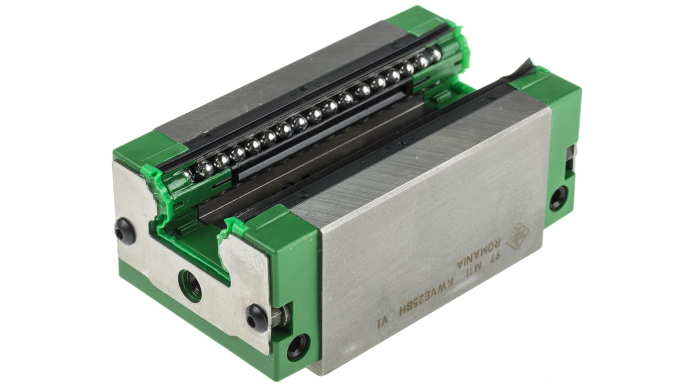 INA Linear Guide Carriage KWVE25, 17900N Dynamic Load, 23mm Rail Width
