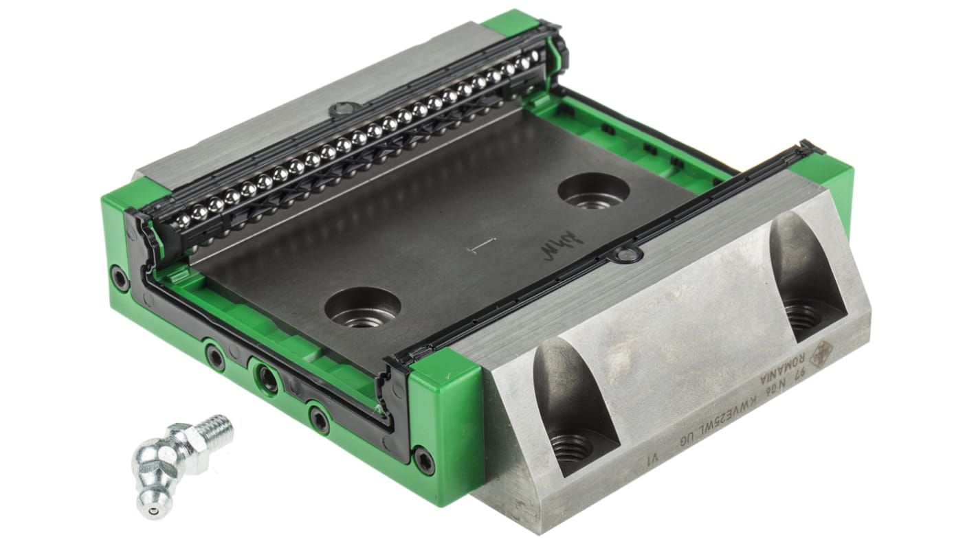 INA Linear Guide Carriage KWVE25, 23400N Dynamic Load, 69mm Rail Width