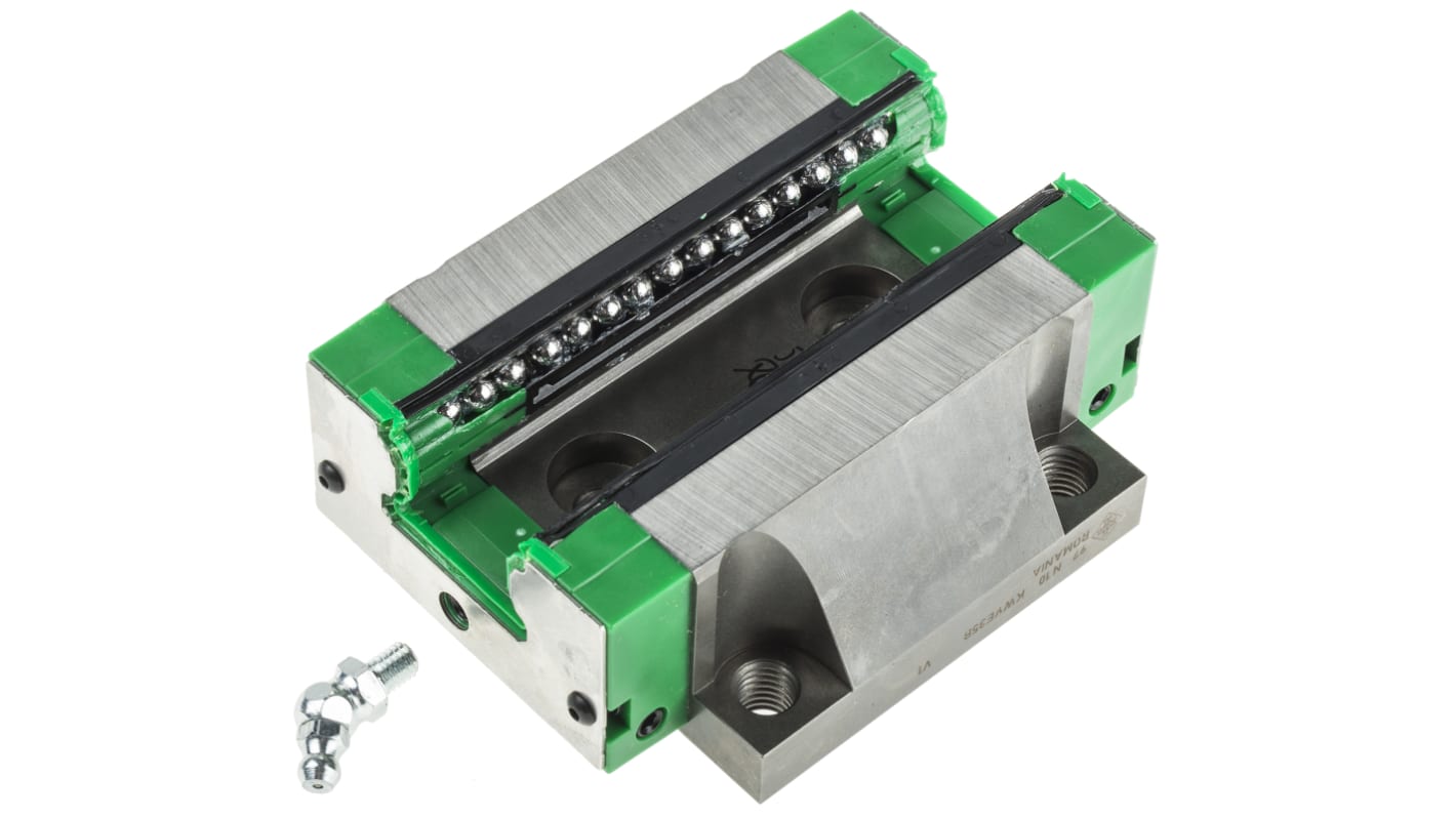 INA Linear Guide Carriage KWVE35, 38000N Dynamic Load, 34mm Rail Width