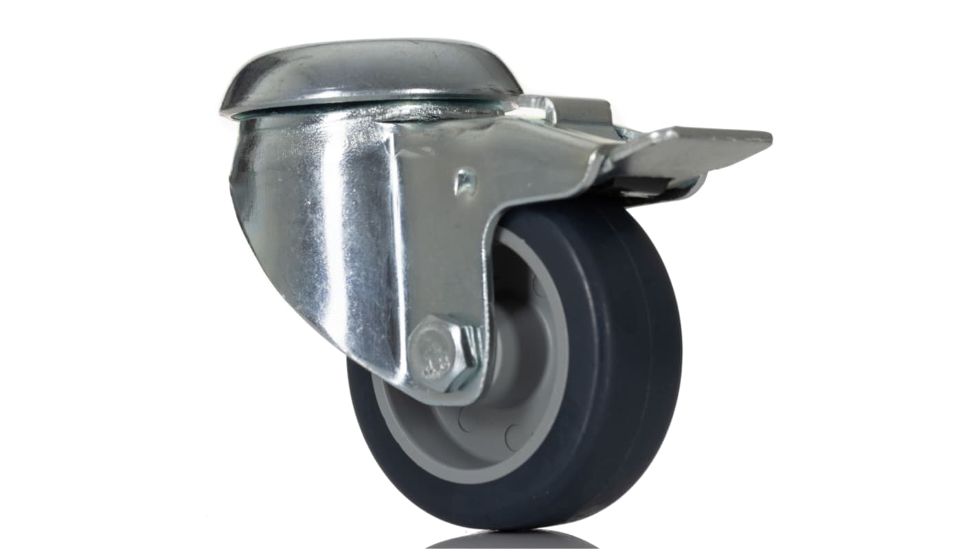 Tente Braked Swivel Castor Wheel, 40kg Capacity, 50mm Wheel