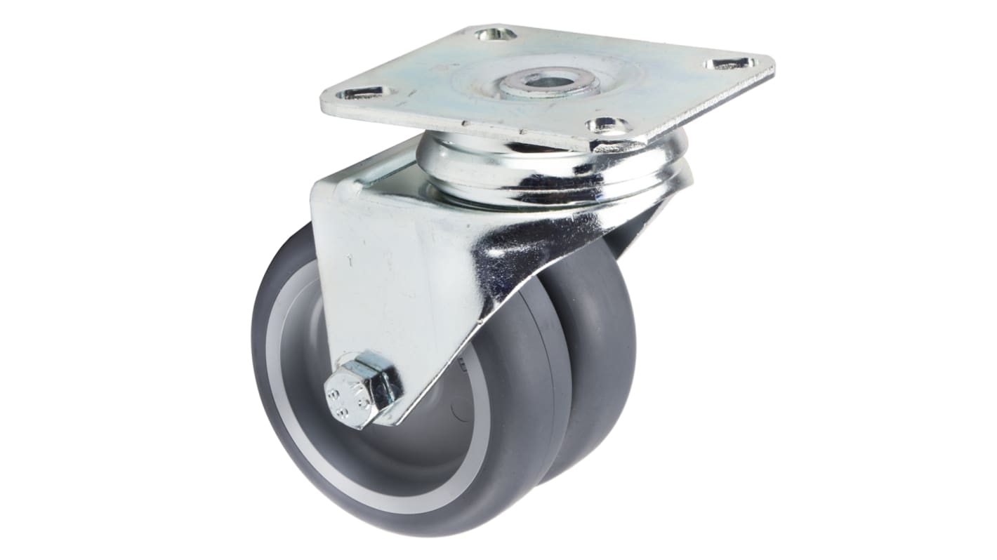 Rueda giratoria sin freno Tente, Ø de rueda 75mm, para uso intensivo hasta 80kg
