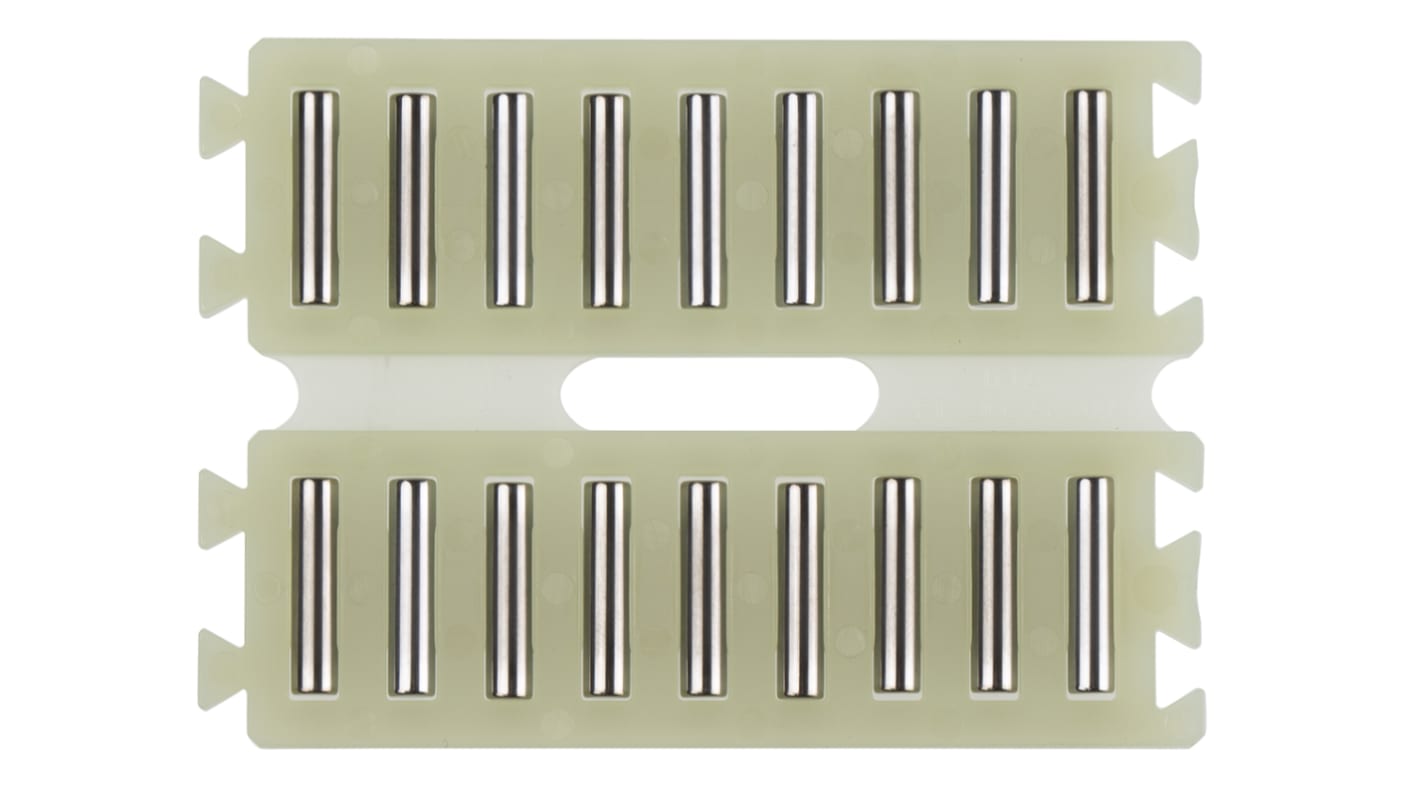 INA Double Flat Cage Assembly for Needle Rollers, 9 rollers per cage, 3mm roller diameter