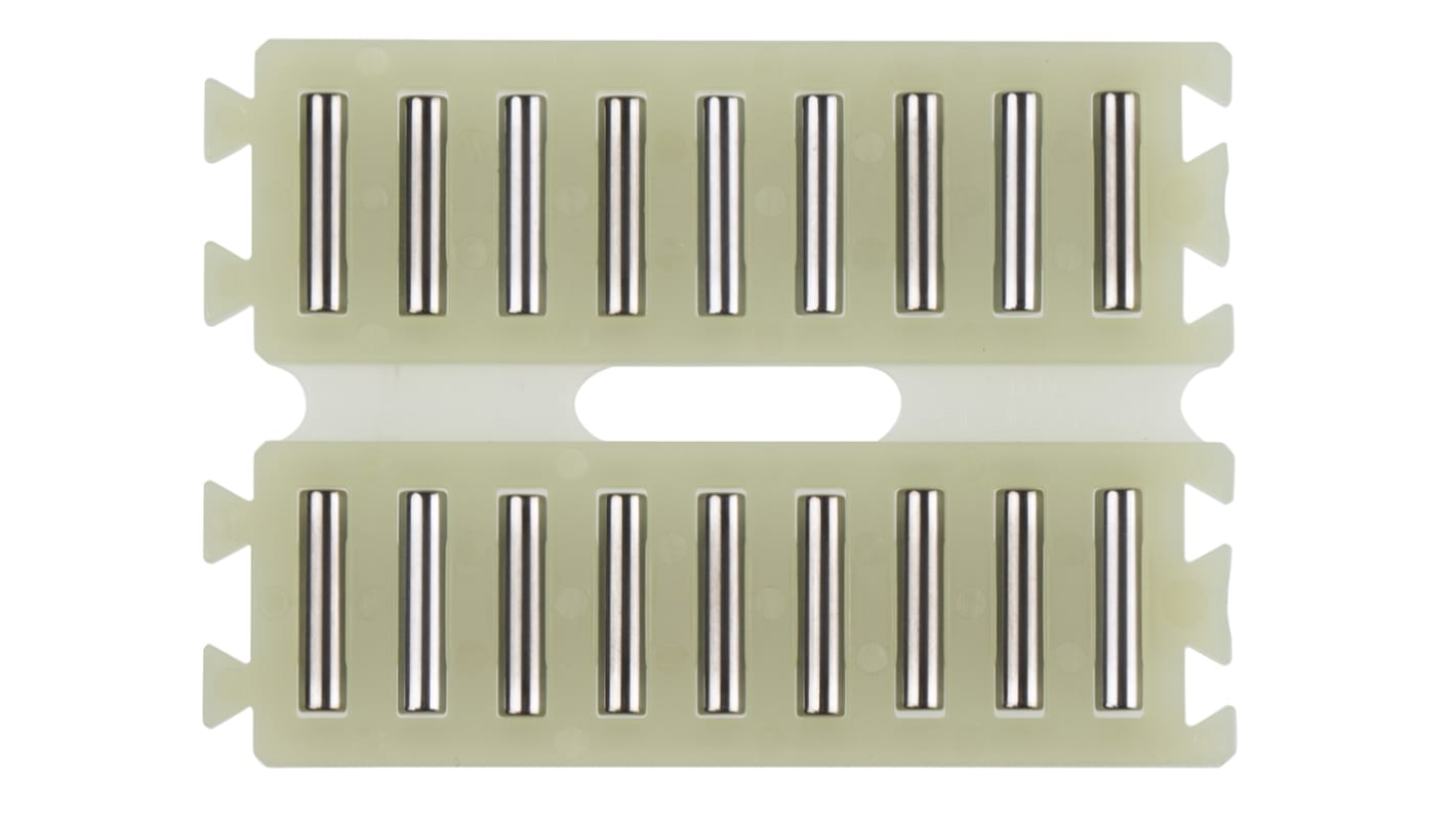 INA Double Flat Cage Assembly for Needle Rollers, 9 rollers per cage, 3mm roller diameter