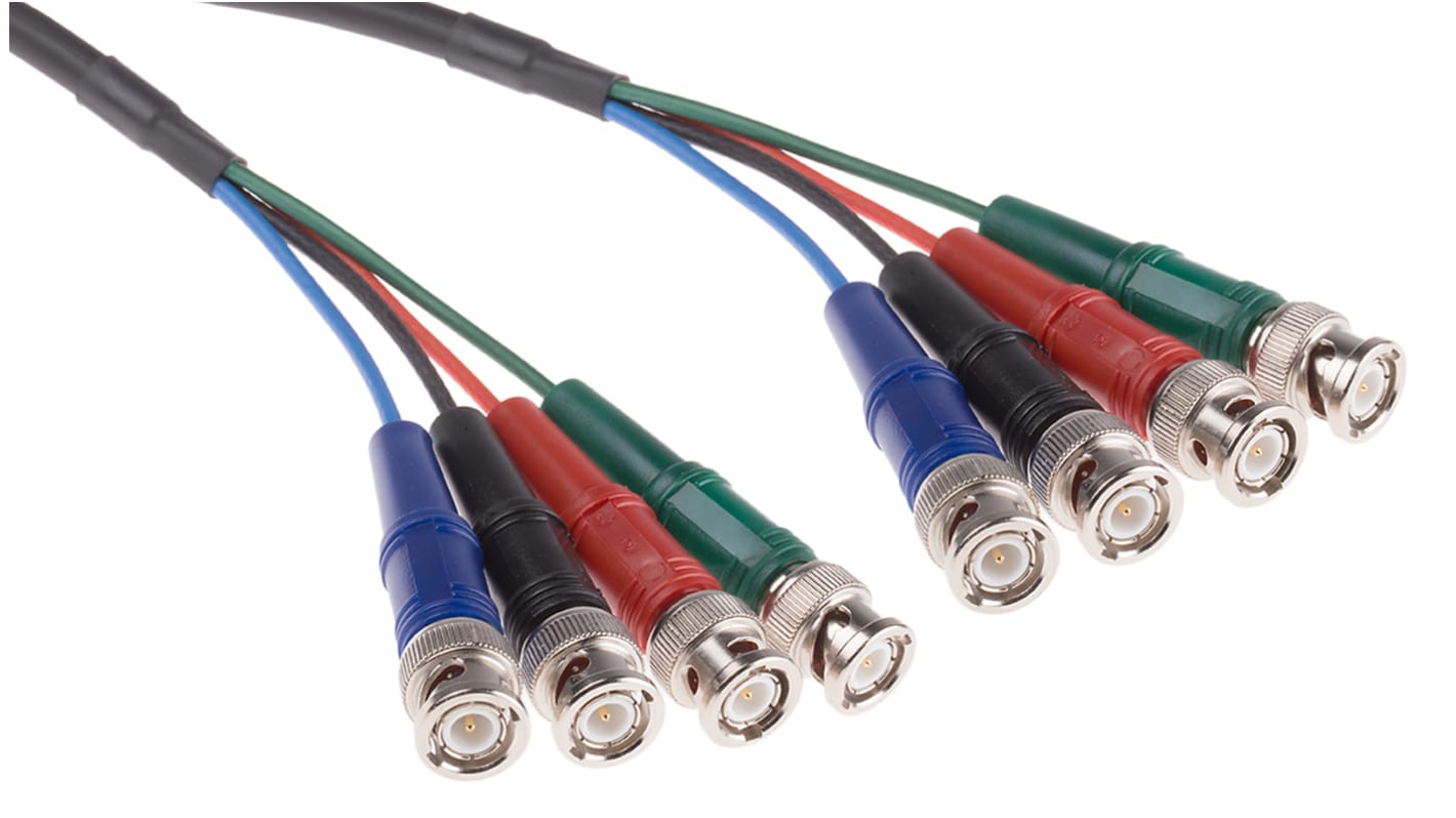 Câble coaxial RS PRO, BNC, / BNC, 1.8m, Noir
