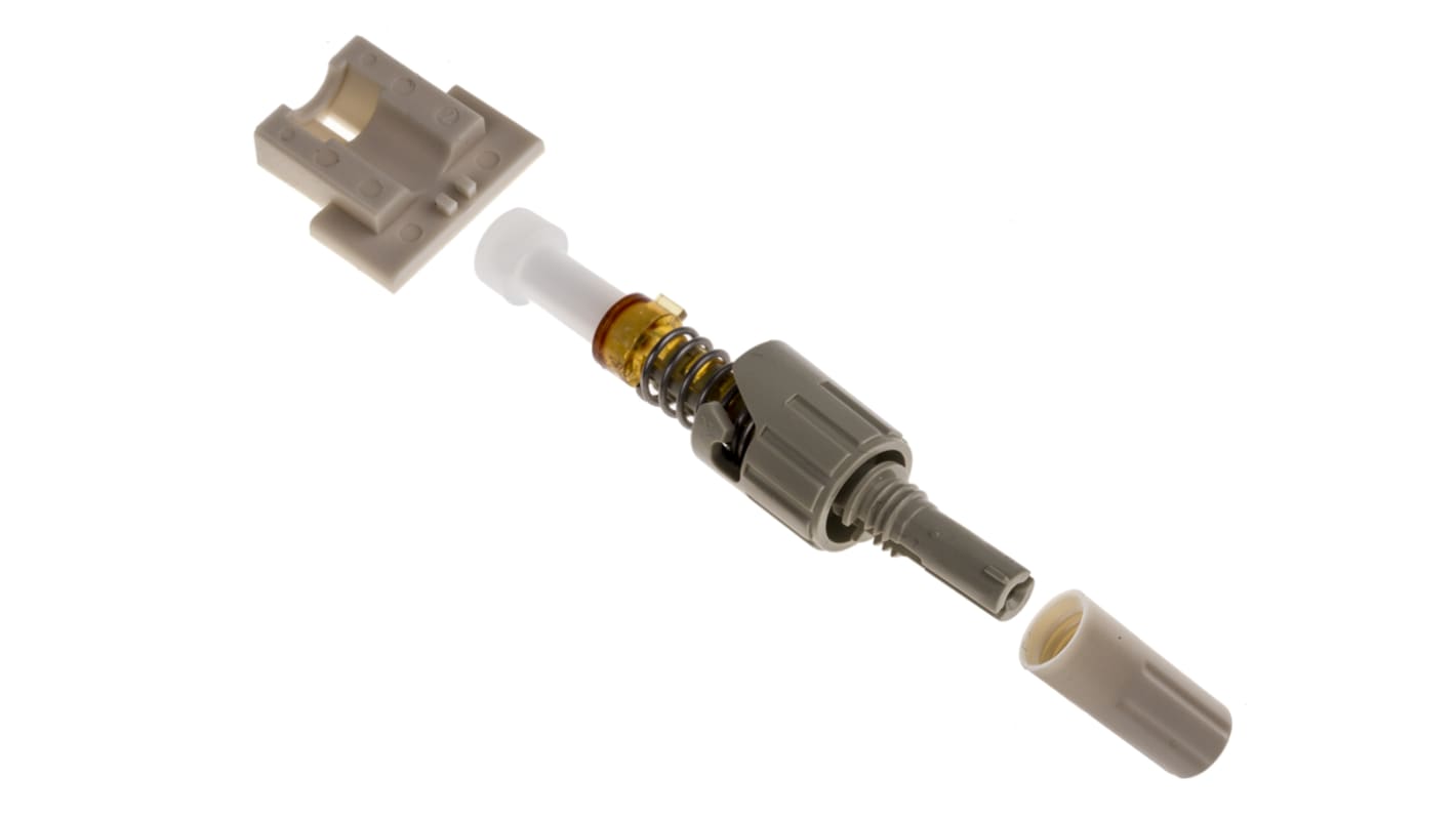 RS PRO, ST, PC Multimode Simplex Fibre Optic Connector 50/125μm Fibre Size, 0.5dB Insertion Loss