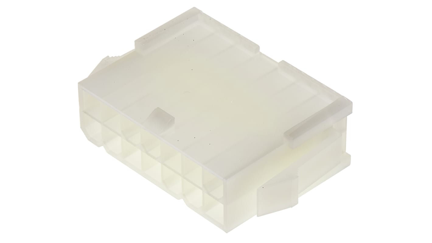 Molex Mini-Fit Jr Steckverbindergehäuse Stecker 4.2mm, 14-polig / 2-reihig Gerade, Tafelmontage für Jr.-Stecker Mini-Fit