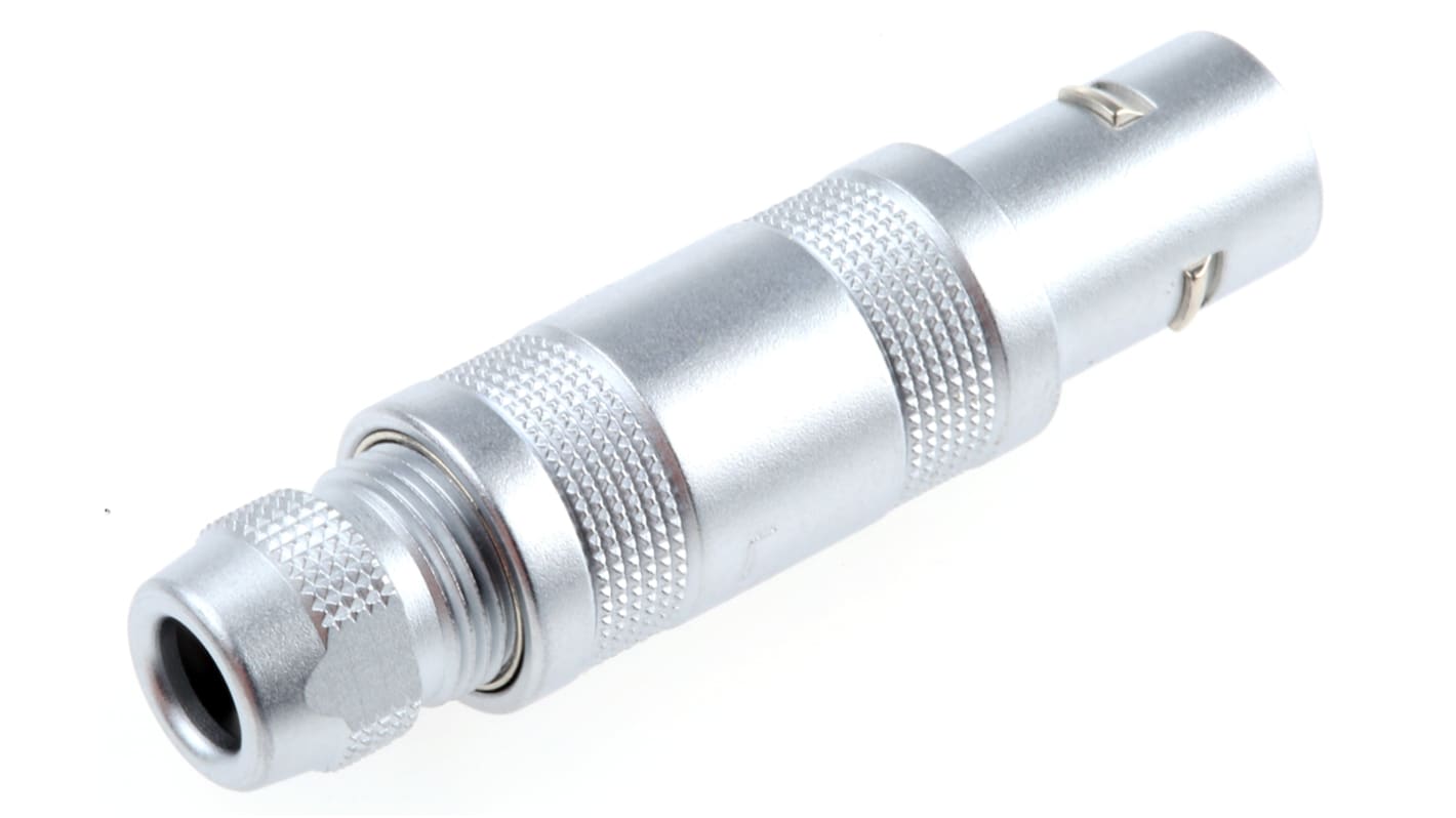 LEMO Circular Connector, 2 Contacts, Cable Mount, Plug, Male, IP50, 0S Series