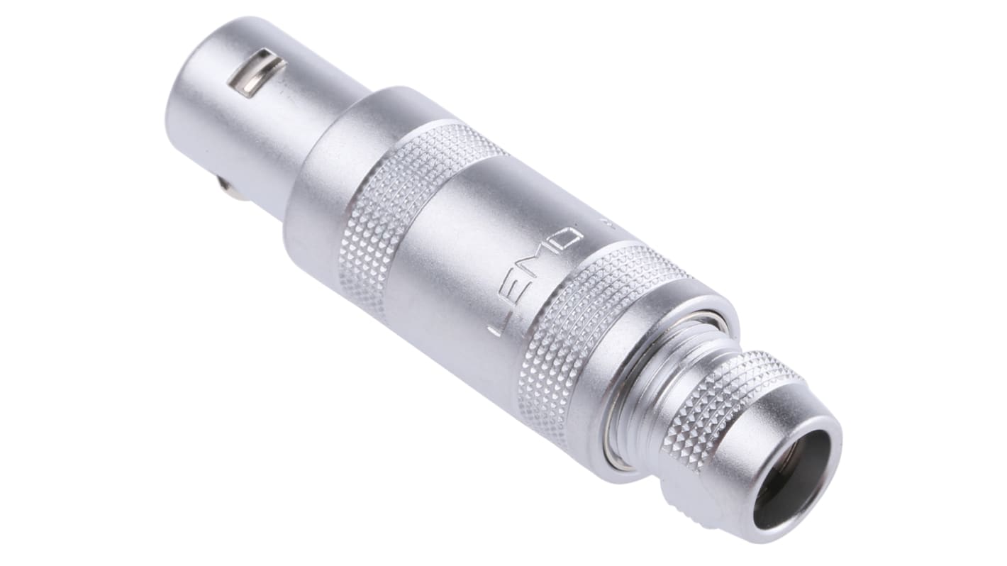 Lemo Circular Connector, 6 Contacts, Cable Mount, Plug, Male, IP50, 1S Series