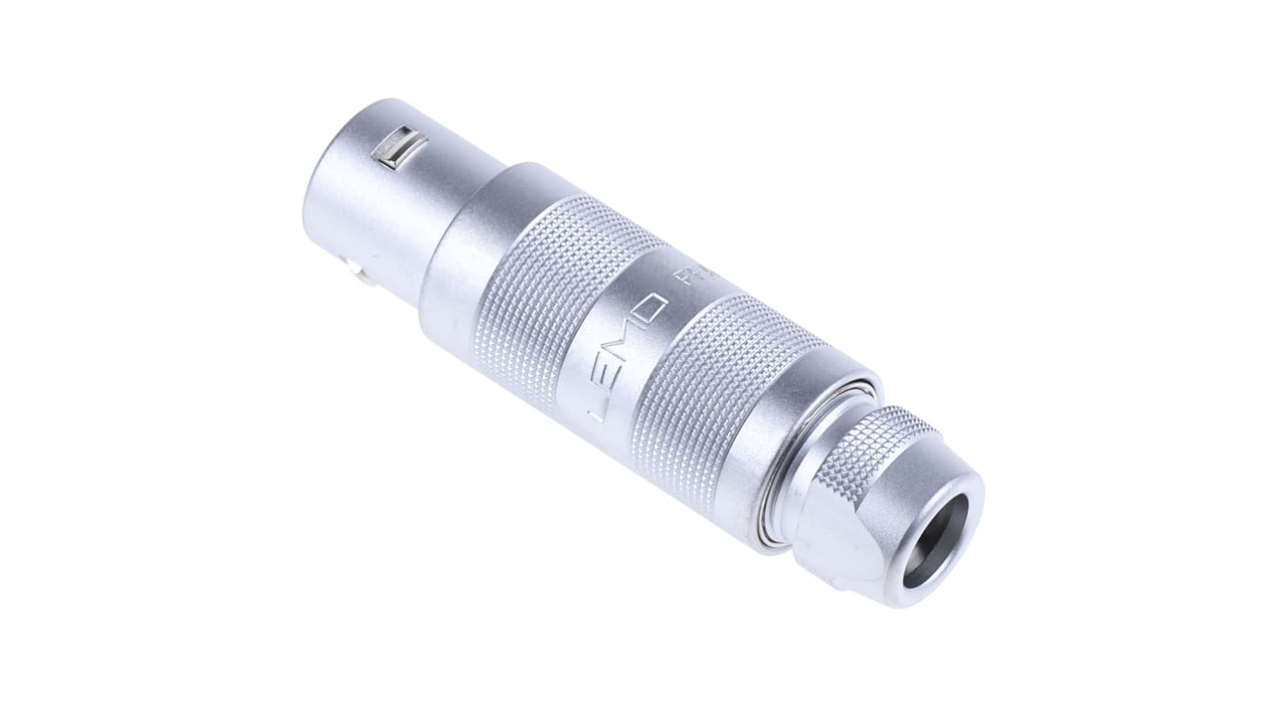 LEMO Circular Connector, 4 Contacts, Cable Mount, Plug, Male, IP50, 2S Series