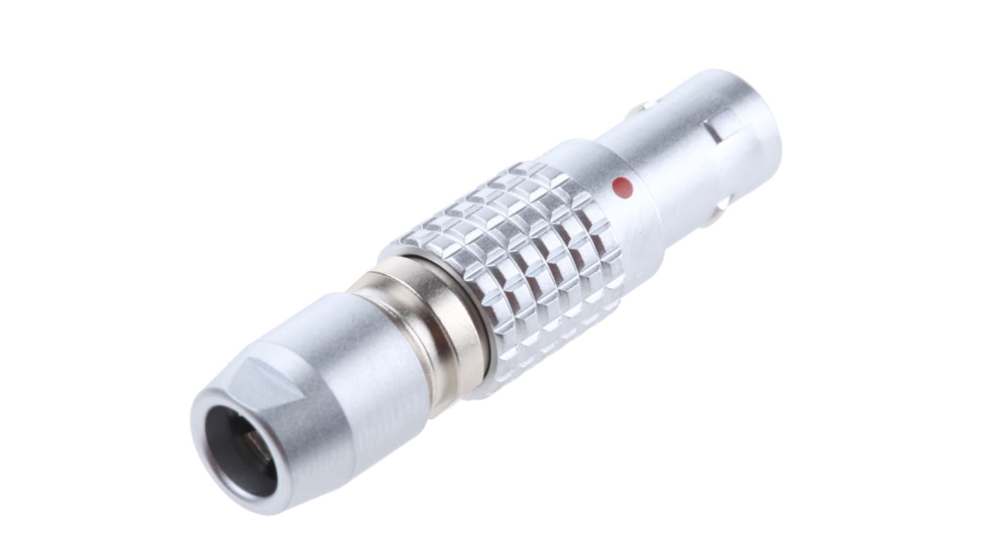 Lemo Circular Connector, 4 Contacts, Cable Mount, Plug, Male, IP50, 0B Series