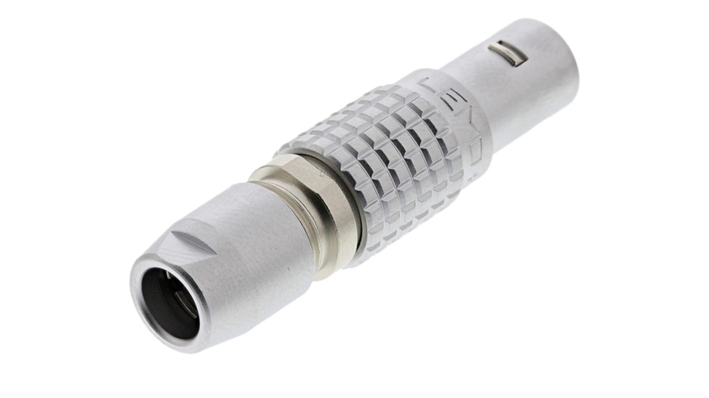 Lemo Circular Connector, 5 Contacts, Cable Mount, Plug, Male, IP50, 0B Series