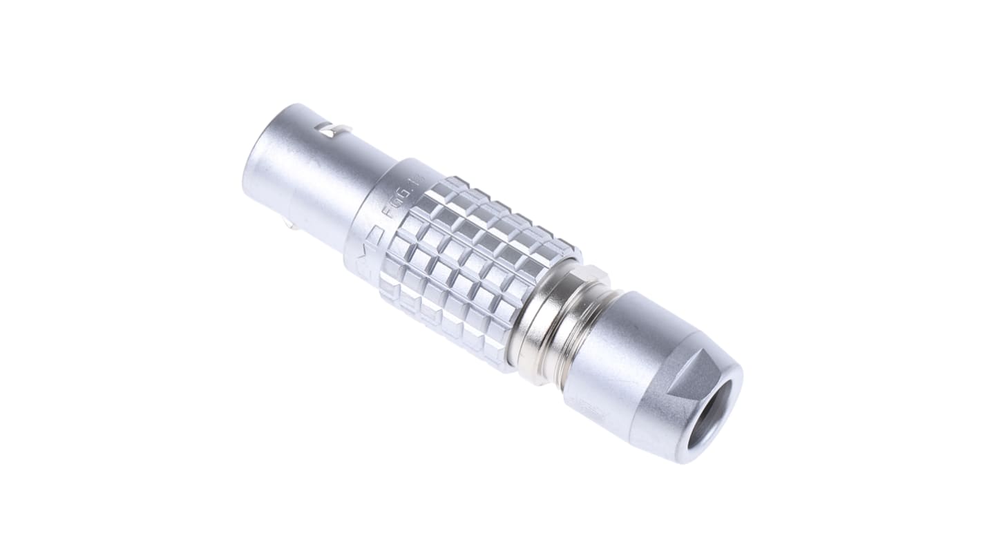 Lemo Circular Connector, 5 Contacts, Cable Mount, Plug, Male, IP50, 1B Series