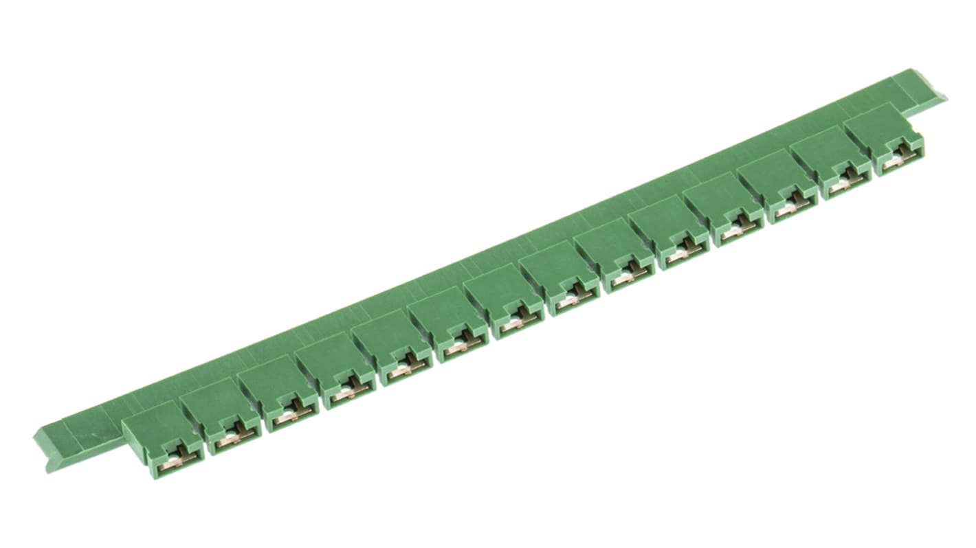 Derivador hembra TE Connectivity serie AMPMODU Mod IV de 2 vías, paso 2.54mm, de color Verde