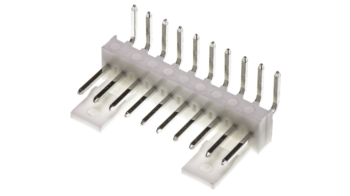 Złącze szpilkowe 10-pinowe raster: 2.54mm -rzędowe Molex Przewlekany Męski 4A 250.0 V.