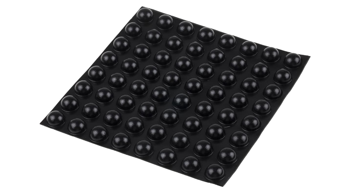 RS PRO Hemispherical PUR Self Adhesive Feet, 15.7mm diameter x 7.9mm height