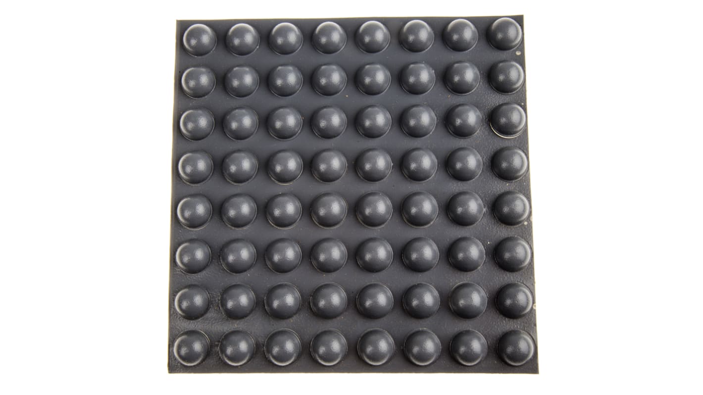 RS PRO Hemispherical PUR Self Adhesive Feet, 15.7mm diameter x 7.9mm height