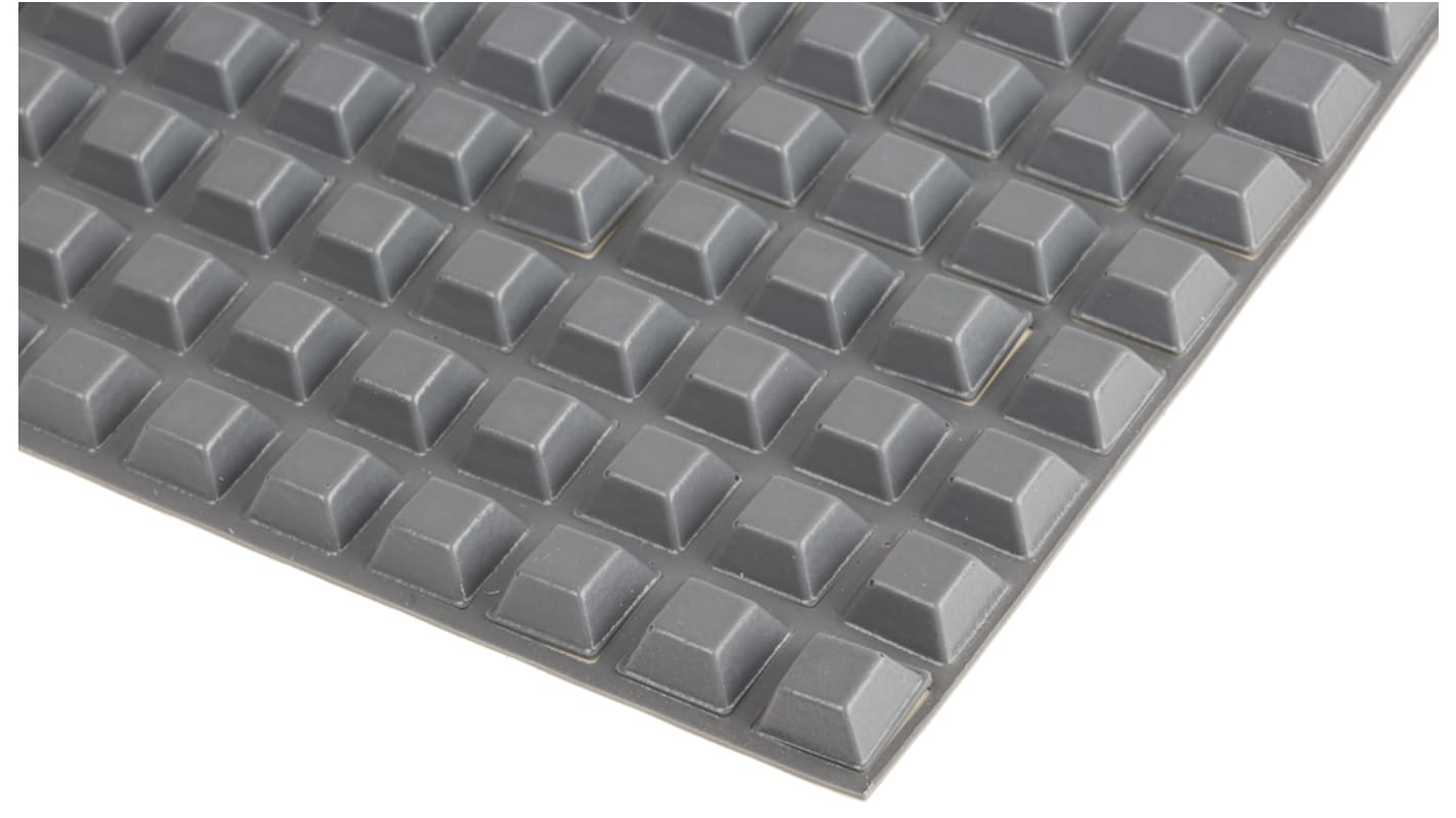 Piedini autoadesivi Adesivo RS PRO in PUR, forma quadrata, Ø 12.7mm x 5.8mm
