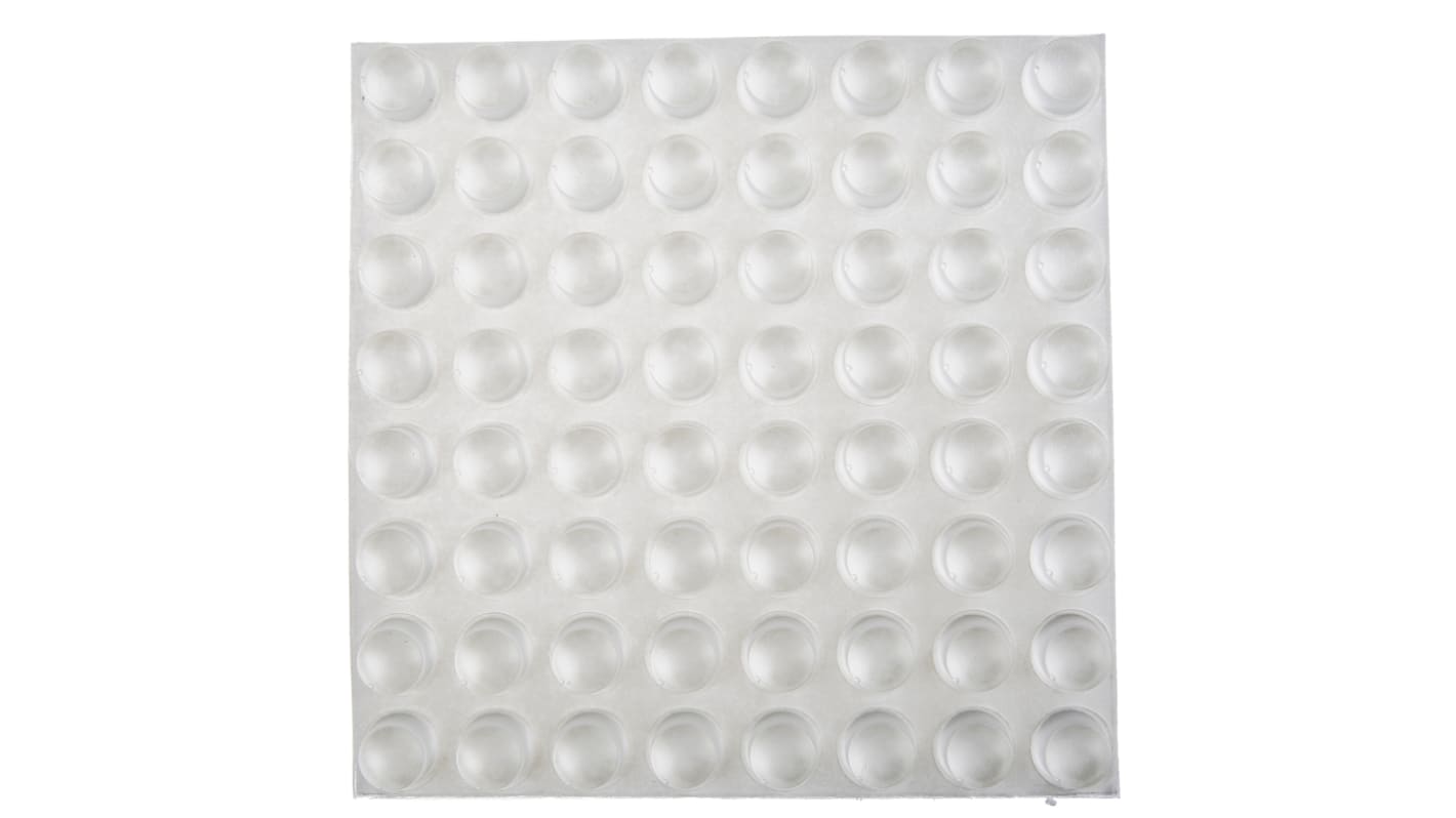 RS PRO Cylindrical PUR Self Adhesive Feet, 16.5mm diameter x 10.2mm height