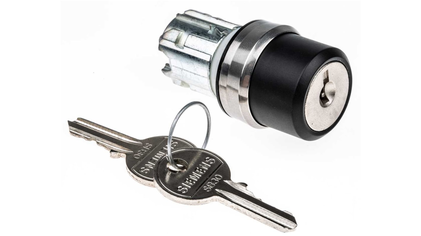 Siemens SIRIUS ACT 3SU10 3-position Key Switch Head, Momentary, 22mm Cutout