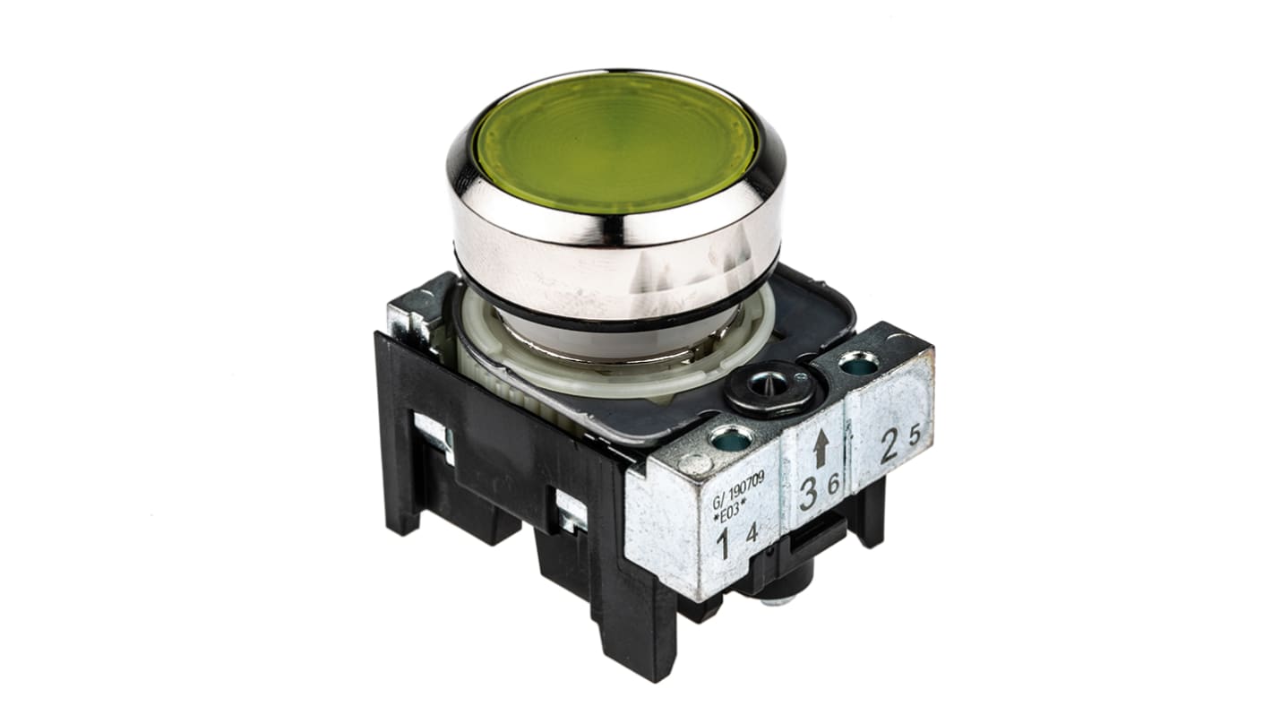 Siemens SIRIUS ACT Series Illuminated Push Button Complete Unit, Panel Mount, 22mm Cutout, SPST
