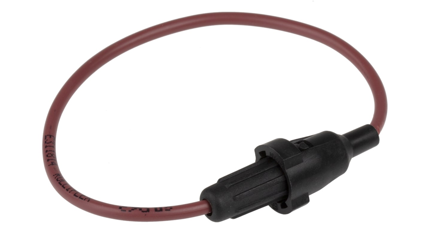 Schurter Inline sikringsholder, 6.3A Nej, passer til 5 x 20mm sikring 32V dc