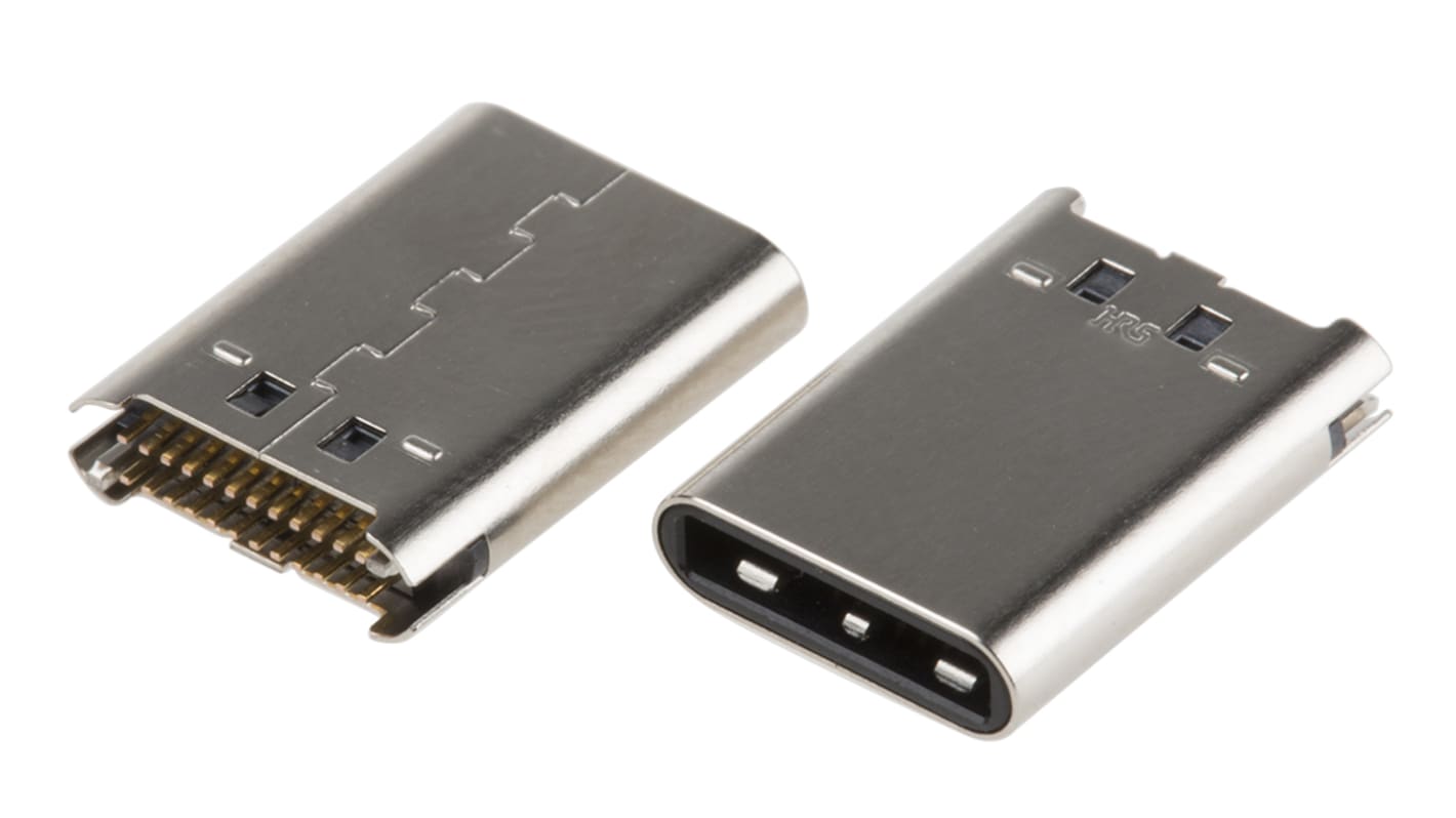 Hirose Straight, PCB Mount, Plug- Single Port Type C 3.1 USB Connector