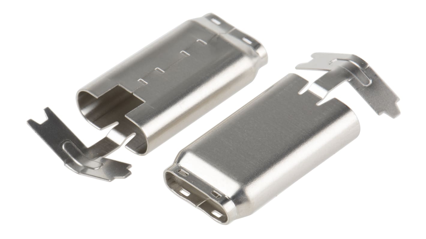 Hirose CX Gehäuse-Steckverbinder für USB-Steckverbinder Typ C, Nickel