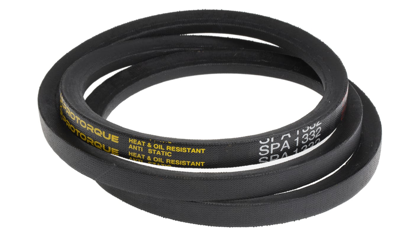 RS PRO SPA型传动皮带, 1332mm长, 10mm高, 12.7mm顶宽, 橡胶制