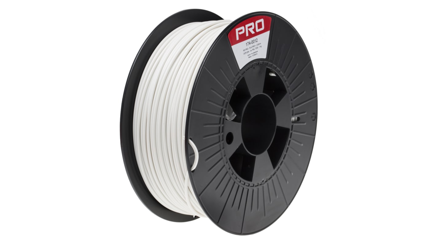 RS PRO 2.85mm Grey PLA-X3 3D Printer Filament, 1kg