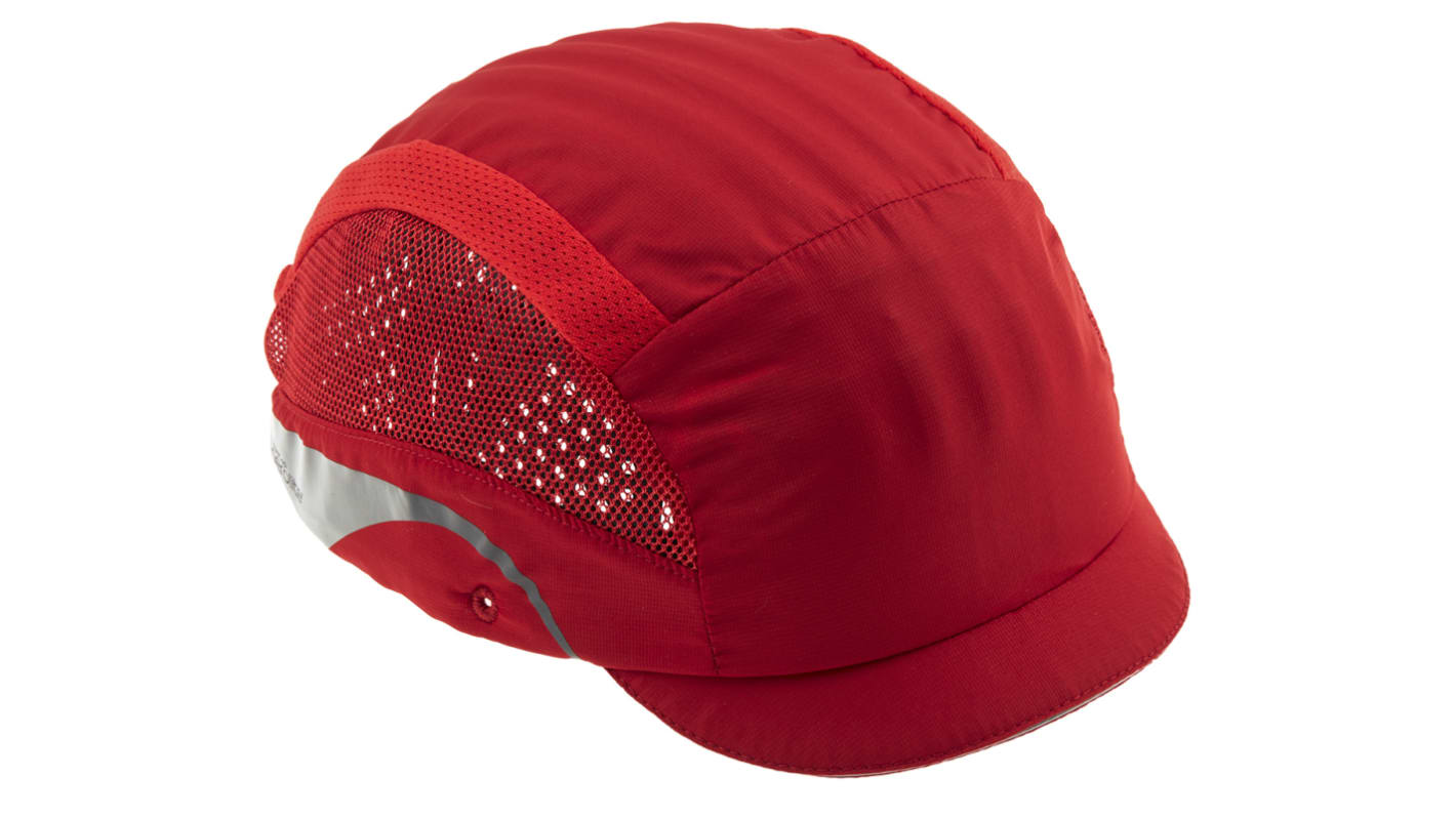 JSP Red Micro Bump Cap, HDPE Protective Material