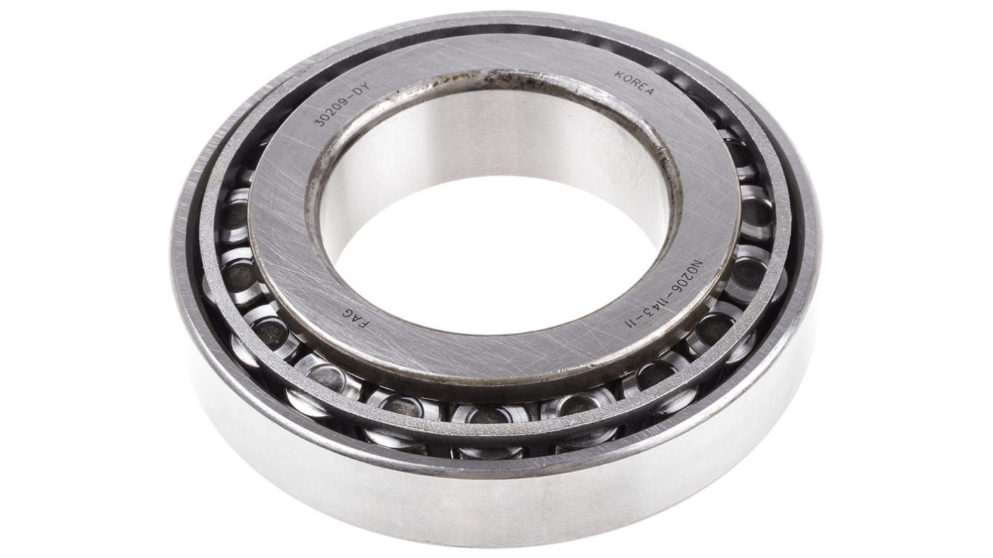 FAG 30209-A 45mm I.D Taper Roller Bearing, 85mm O.D