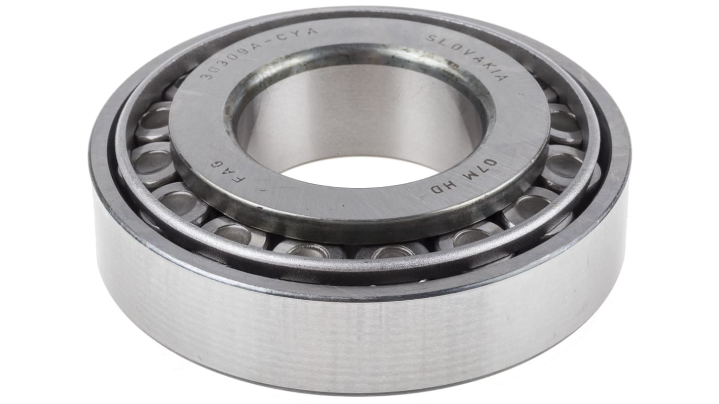 Cuscinetto a rullo FAG, Ø int. 45mm, Ø est. 100mm, guida larga 27.25mm