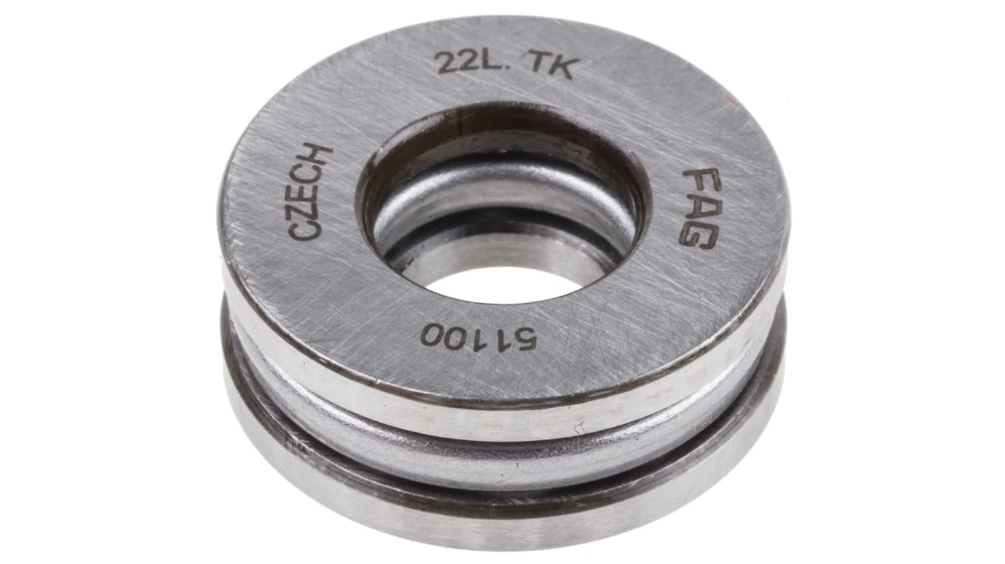 FAG 51100 Thrust Ball Bearing- Open Type 10mm I.D, 24mm O.D