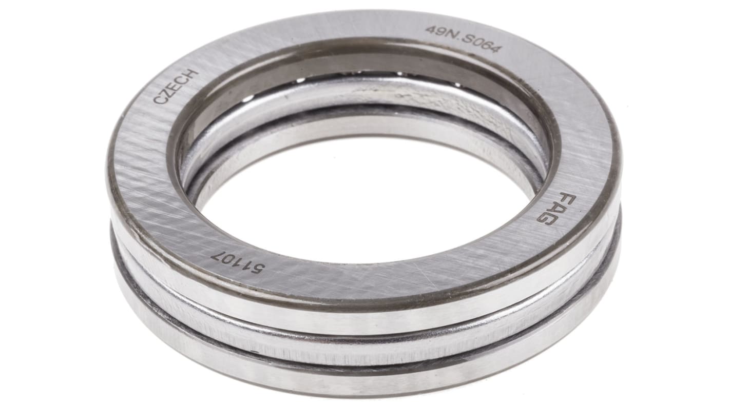 FAG 51107 Thrust Ball Bearing- Open Type 35mm I.D, 52mm O.D