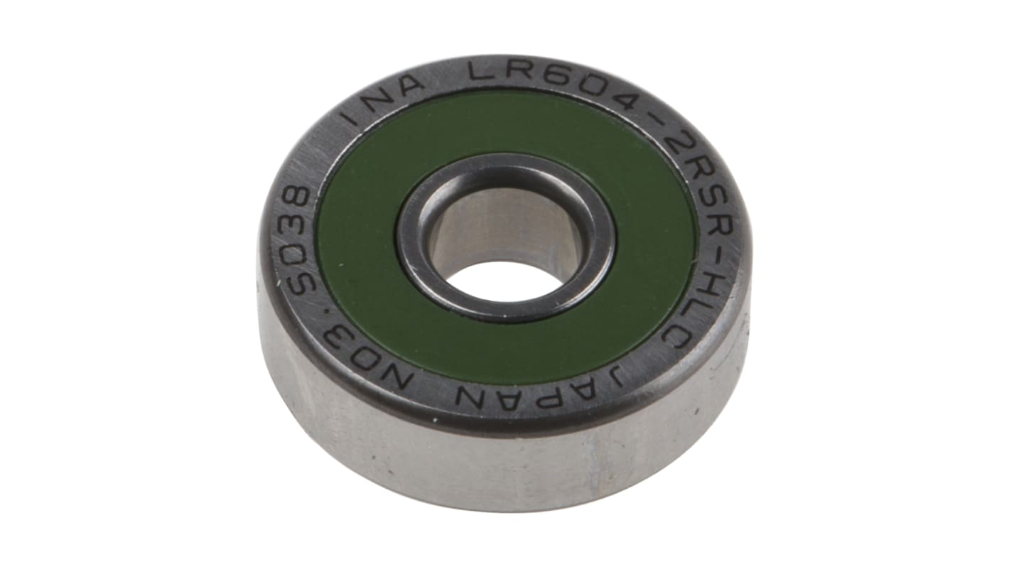 Yoke Cam Follower LR604-2RSR-HLC, 4mm ID, 13mm OD