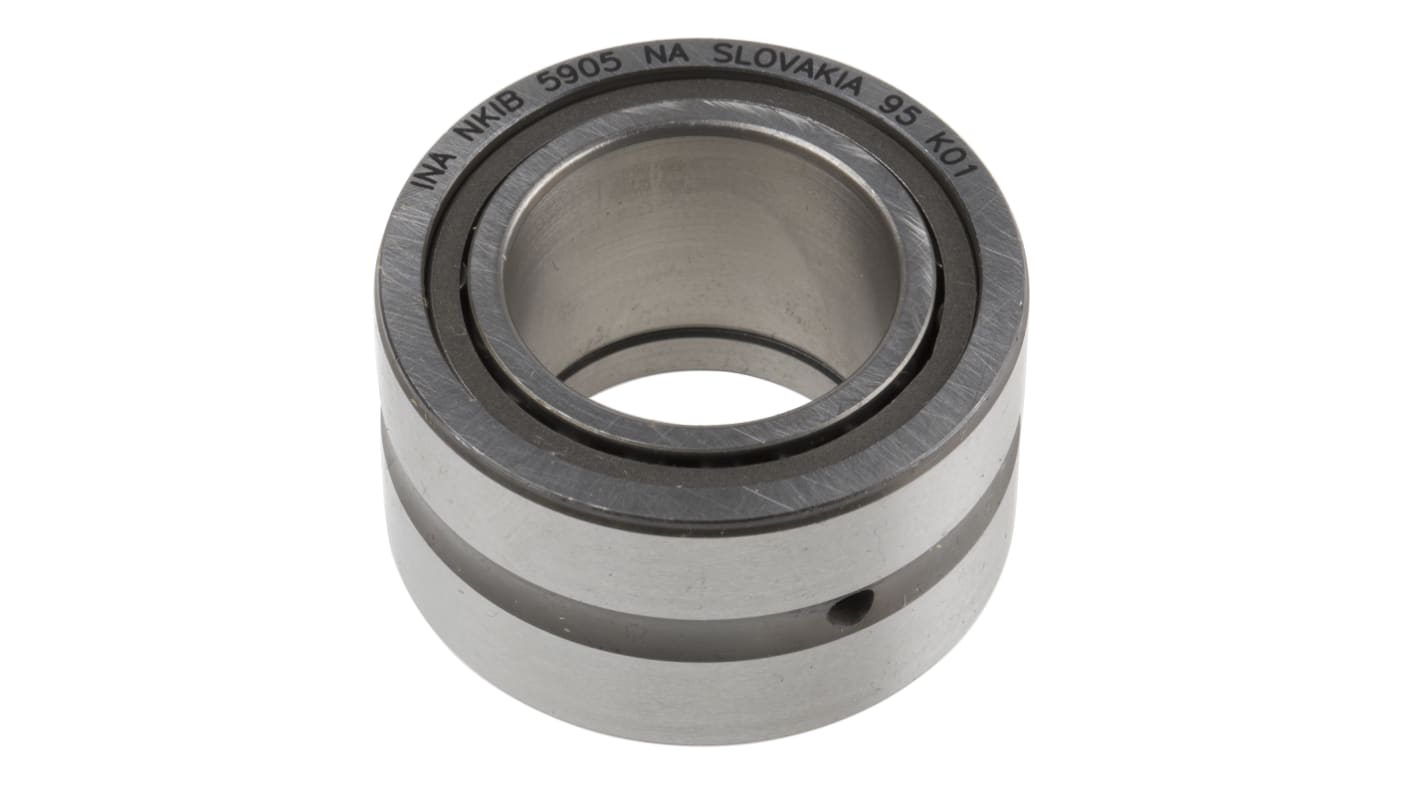 Cuscinetto a rullo INA, 2 file , Ø int. 25mm, Ø est. 42mm, guida larga 25mm