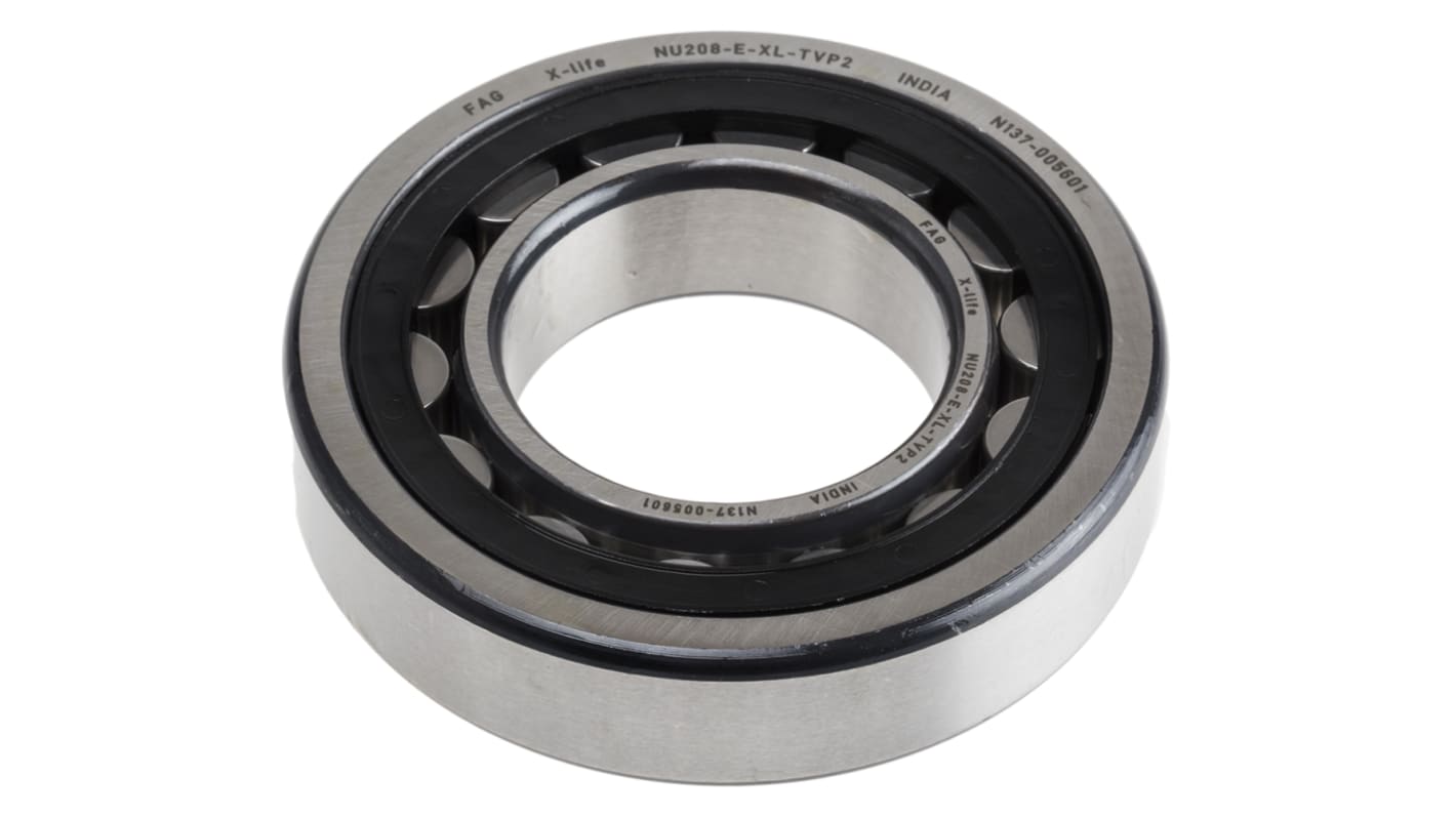 FAG NU208-E-XL-TVP2 40mm I.D Cylindrical Roller Bearing, 80mm O.D
