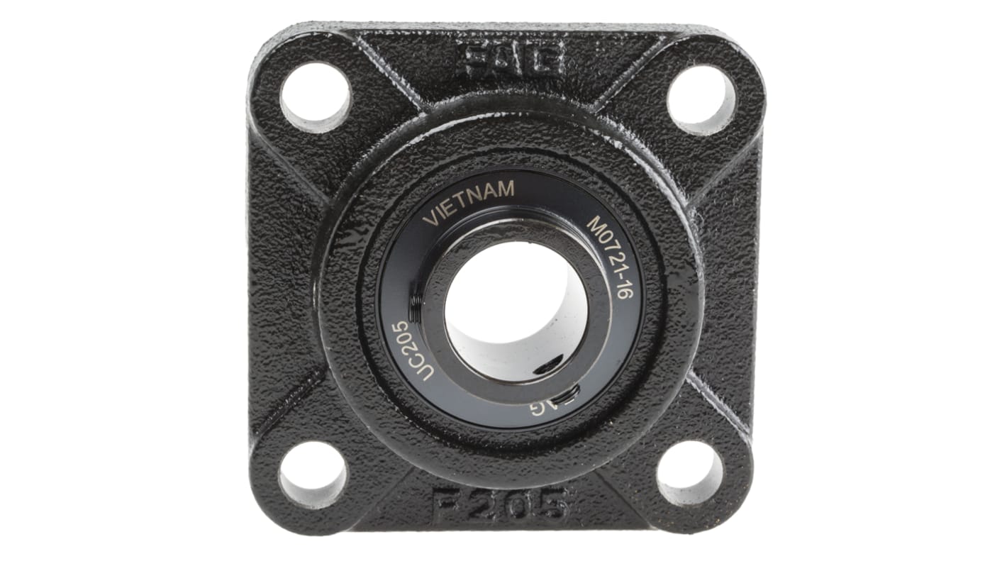 4 Hole Flange Bearing Unit, UCF205-J7, 25mm ID
