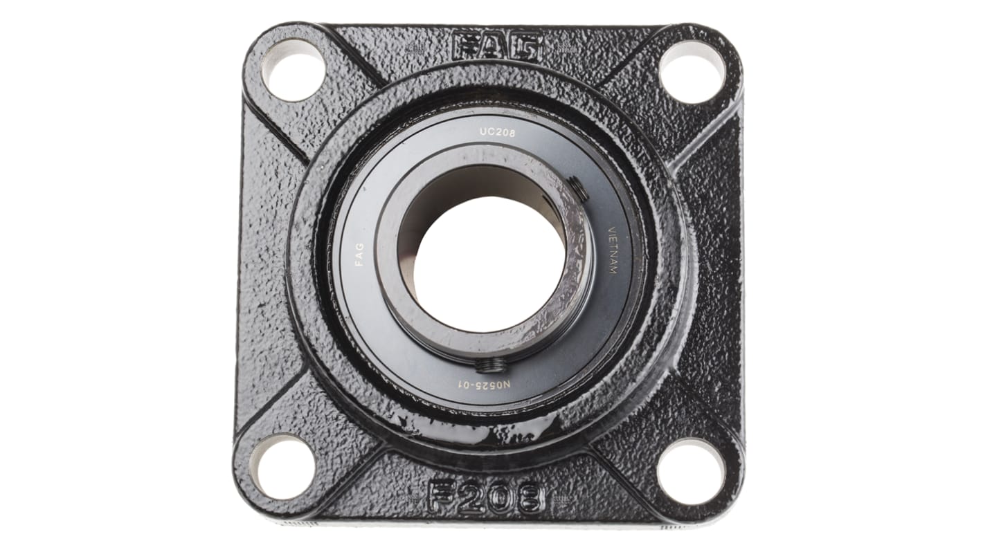 4 Hole Flange Bearing Unit, UCF208-J7, 40mm ID