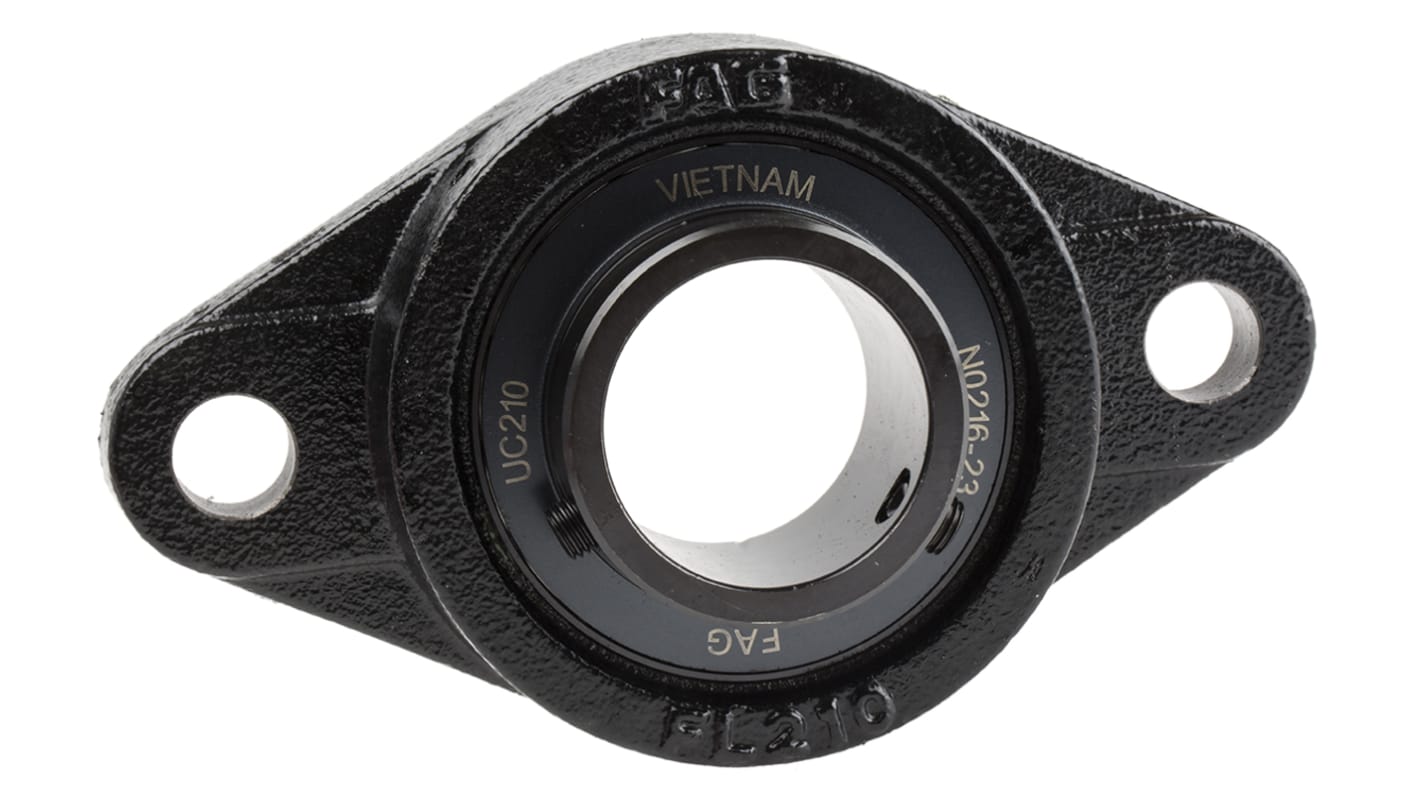 Roulement FAG, diam int 50mm, 4 trous de fixations en Fonte