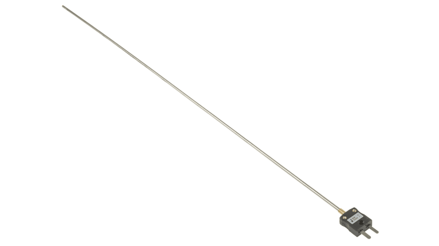 RS PRO Type J Mineral Insulated Thermocouple 500mm Length, 3mm Diameter → +760°C