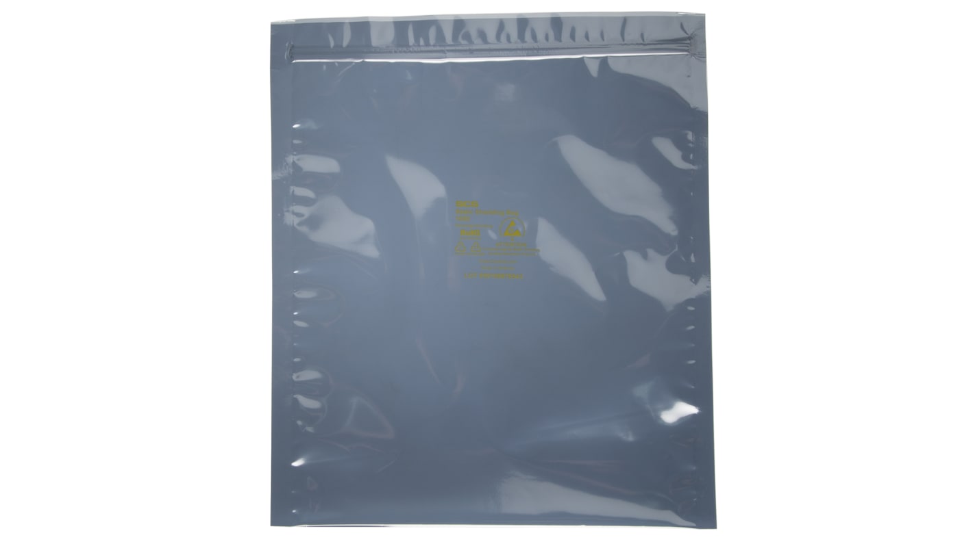 Sacchetto antistatico SCS 305mm x 254mm x 0.071mm, col. Trasparente, 100 pz.