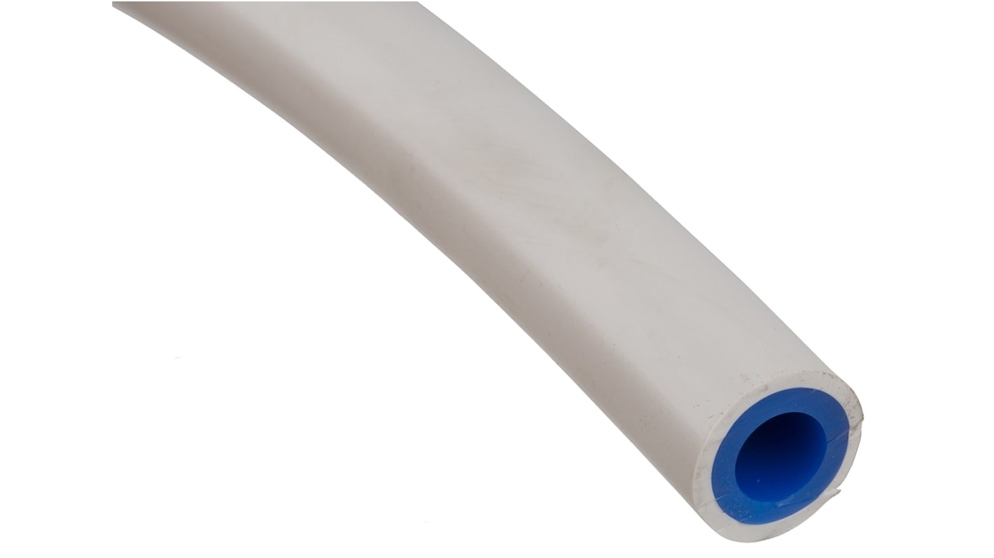 RS PRO Druckluftrohr PUR, PVC Weiß, Innen-Ø 8mm / Außen 12mm x 30m bis 26 bar